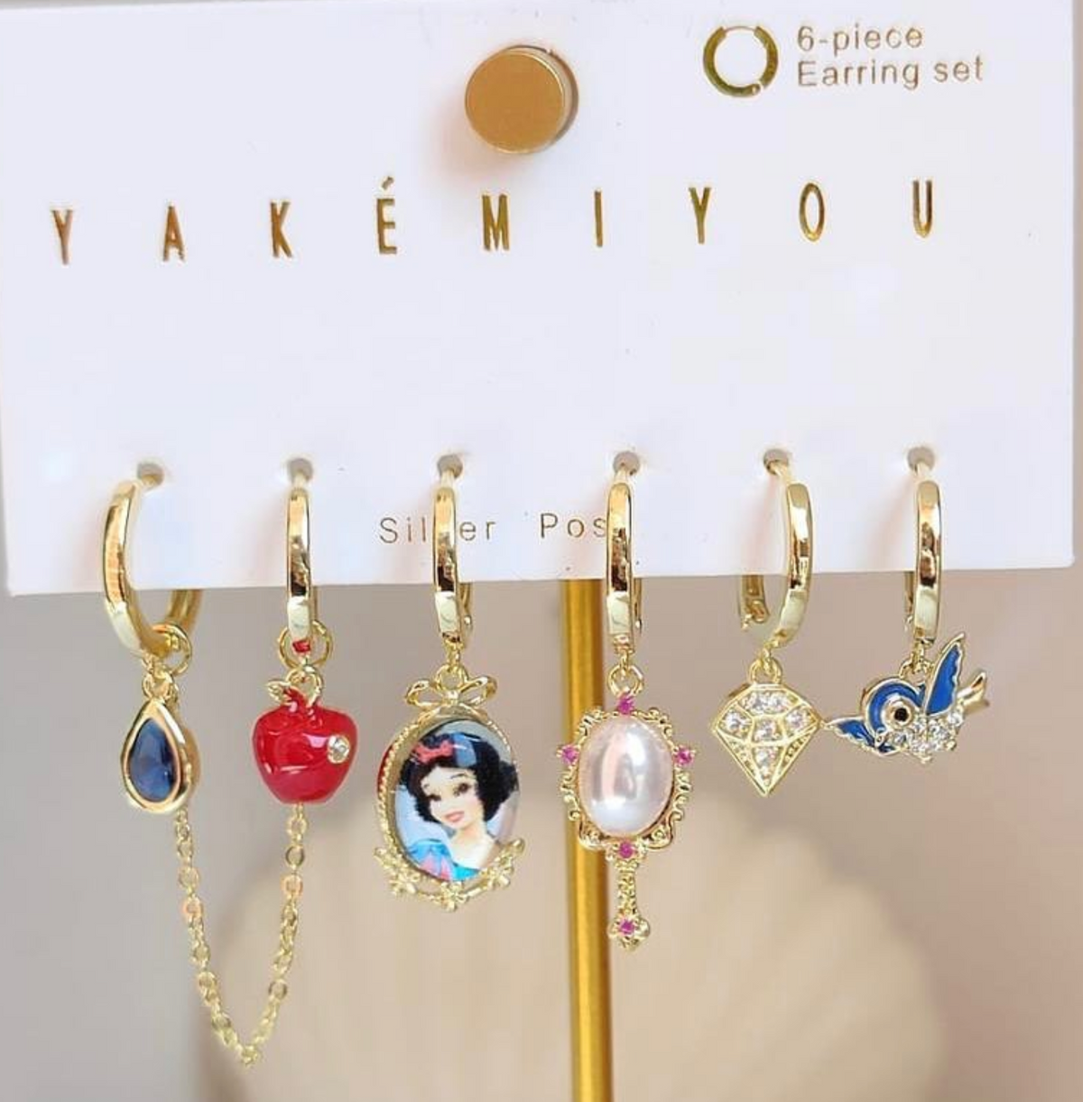 Set de Aretes Blancanieves